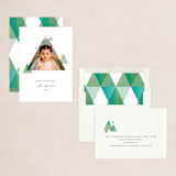 "Modern Holiday Tree" - Holiday Cards in Evergreen by Heather Francisco - Assembled