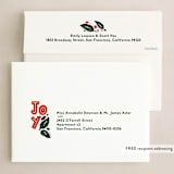 "Block Florals" - Holiday Cards in Vanilla by Pink House Press - FREE Recipient Addressing