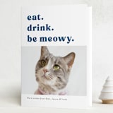 "be meowy" - Holiday Cards in Holy Knight by Deborah Chou - Folded Card