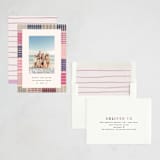 "Stamped Plaid" - Holiday Cards in Sugar Plum by Julie Murray - Assembled