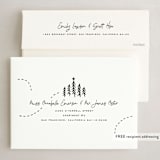 "There to Here" - Holiday Cards in Coal by Jessica Corliss - FREE Recipient Addressing