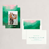 "Watercolor Dip" - Holiday Cards in Forest by Alethea and Ruth - Assembled