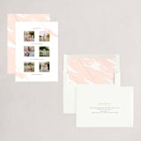 "Delicate Strokes" - Holiday Cards in Blush by Wendy Chung - Assembled