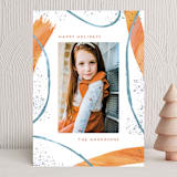 "Brushstrokes of cheer" - Holiday Cards in Caramel by Alexandra Dzh - Front