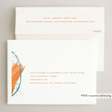 "Brushstrokes of cheer" - Holiday Cards in Caramel by Alexandra Dzh - FREE Recipient Addressing