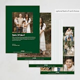 "Winter Windows" - Holiday Cards in Pine by Baumbirdy - Back of Card Options
