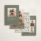 "Winter Garland" - Holiday Cards in Eggnog by Diana Pinnell - Back of Card Options