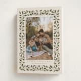 "Winter Garland" - Holiday Cards in Eggnog by Diana Pinnell - Folded Card