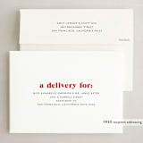 "Furry + Bright" - Holiday Cards in Cranberry by Angela Thompson - FREE Recipient Addressing