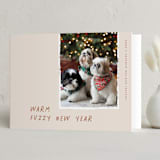 "Warm Fuzzy" - Holiday Cards in Caramel Mocha by Merian - Folded Card