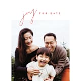 "joy for days" - Holiday Cards in Berry by JoAnn Jinks - Detail
