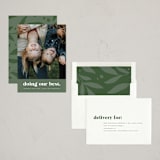 "Doing Our Best" - Holiday Cards in Evergreen by Olivia Goree - Assembled