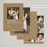 "Wedding Season" - Holiday Cards in Champagne by Corinne Malesic - Back of Card Options