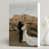 "Wedding Season" - Holiday Cards in Champagne by Corinne Malesic - Folded Card