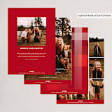 "plaid focus" - Holiday Cards in Cardinal by Rebecca Durflinger - Back of Card Options