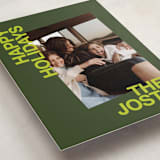 "Angled" - Holiday Cards in Citron by Inkblot Design - Detail