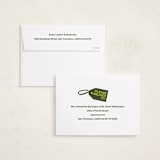 "Angled" - Holiday Cards in Citron by Inkblot Design - FREE Recipient Addressing