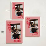 "Angled" - Holiday Cards in Berry by Inkblot Design - Formats Available