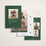"Cross Stitch Christmas" - Holiday Cards in Snow by Claire - Back of Card Options