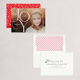 "Joy Elegance" - Holiday Cards in Snow White by Nam Bourassa - Assembled