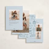 "Beach Holiday" - Holiday Cards in Ocean by Teju Reval - Back of Card Options