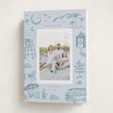 "Beach Holiday" - Holiday Cards in Ocean by Teju Reval - Folded Card