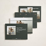 "Christmas Classic" - Holiday Cards in Deep Moss by Design Lotus - Back of Card Options