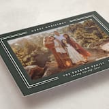 "Christmas Classic" - Holiday Cards in Deep Moss by Design Lotus - Detail