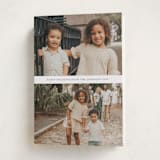 "Deux" - Holiday Cards in Cloud by Nicole Walsh - Folded Card