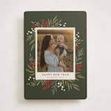 "Holly + Olive" - Holiday Cards in Wreath by Wildfield Paper Co - Front