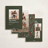 "Holly + Olive" - Holiday Cards in Wreath by Wildfield Paper Co - Back of Card Options