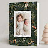 "Woodland Folk" - Holiday Cards in Forest by Elly - Folded Card