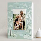"Tree Farm" - Holiday Cards in Juniper by Julie Murray - Folded Card