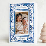 "Winter Botanical" - Holiday Cards in Porcelain by Elly - Folded Card