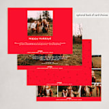 "What Fun" - Holiday Cards in Peppermint by Erin Deegan - Back of Card Options