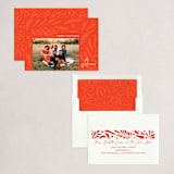 "Botanical Holiday" - Holiday Cards in Poinsettia by Alicia Schultz - Assembled