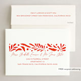 "Botanical Holiday" - Holiday Cards in Poinsettia by Alicia Schultz - FREE Recipient Addressing