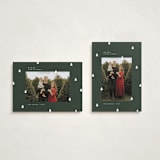 "Scattered Trees" - Holiday Cards in Fern by Michelle Taylor - Photo Orientation Options