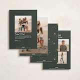 "Christmas Classic" - Holiday Cards in Deep Moss by Design Lotus - Back of Card Options