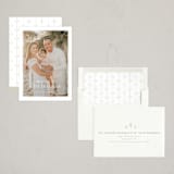 "Snow Flurries" - Holiday Cards in Powder by Wildfield Paper Co - Assembled