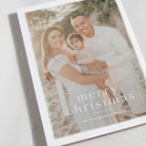 "Snow Flurries" - Holiday Cards in Powder by Wildfield Paper Co - Detail