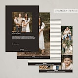 "signed card" - Holiday Cards in Ivory by Carolyn Nicks - Back of Card Options