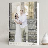"signed card" - Holiday Cards in Ivory by Carolyn Nicks - Folded Card