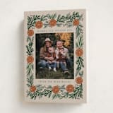 "Citrus Frame" - Holiday Cards in Hazelnut by Katharine Watson - Folded Card