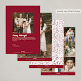 "Enjoying Every Moment" - Holiday Cards in Poinsettia by Jessie Steury - Back of Card