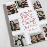 "Enjoying Every Moment" - Holiday Cards in Poinsettia by Jessie Steury - Detail