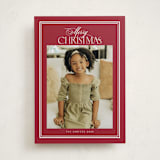 "Classic" - Holiday Cards in Crimson by Nicole Walsh - Front