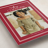 "Classic" - Holiday Cards in Crimson by Nicole Walsh - Detail