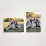 "Strand" - Holiday Cards in Cotton by Amy Kross - Photo Orientation Options