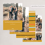 "Colorful Holiday Plaid" - Holiday Cards in Butterscotch by Ampersand Design Studio - Back of Card Options